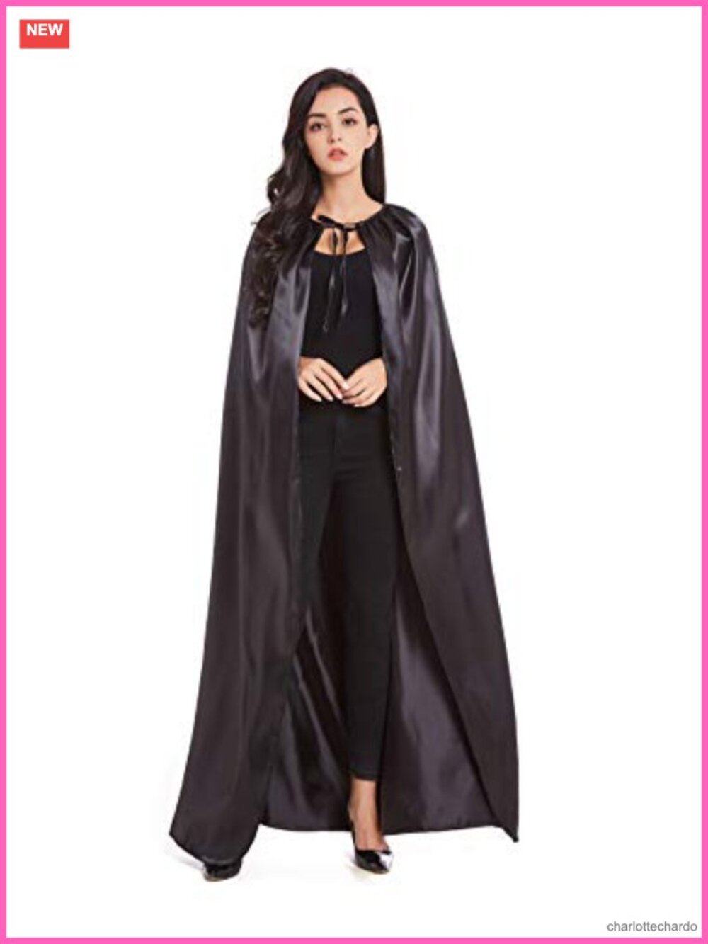Full Length Cape Cloak Unisex Halloween Cosplay Costume Long Cape
